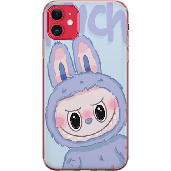 Apple iPhone 11 Genomskinligt Skal Blue Bunny Labubu