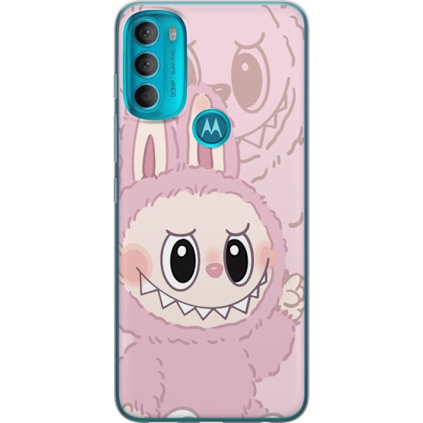 Motorola Moto G71 5G Gjennomsiktig deksel Labubu Floral Freak