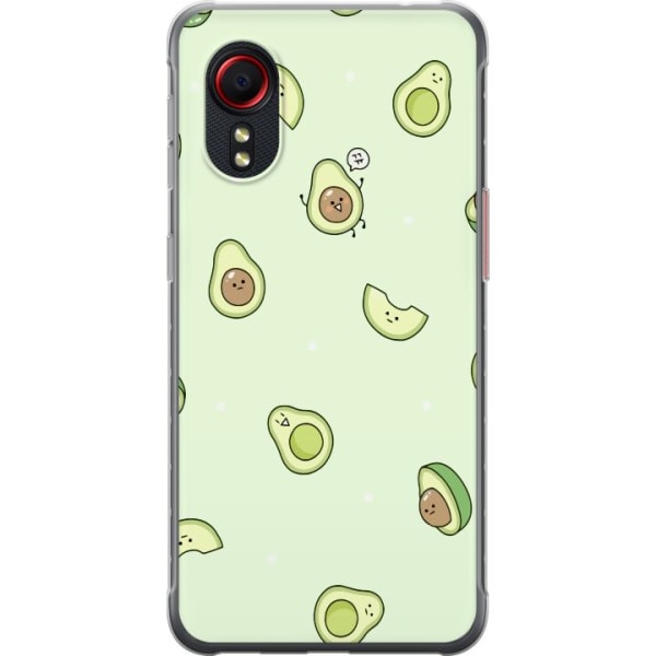 Samsung Galaxy Xcover 5 Gennemsigtig cover Avocado Mønster