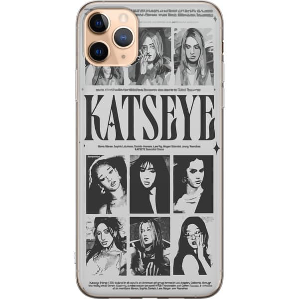 Kompatibel Mobilcover til Apple iPhone 11 Pro Max KATSEYE svartvit poster grå