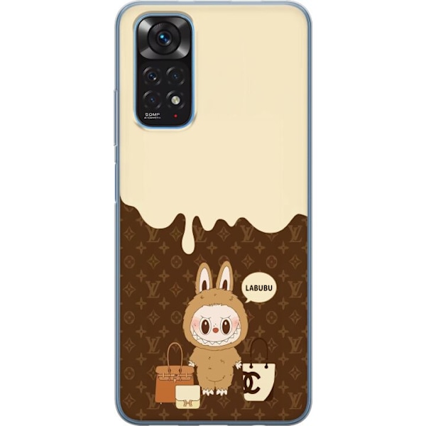 Xiaomi Redmi Note 11 Genomskinligt Skal Labubu Blue Chill –