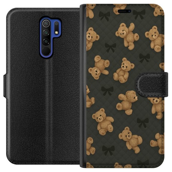 Xiaomi Redmi 9 Tegnebogsetui Teddy Knus