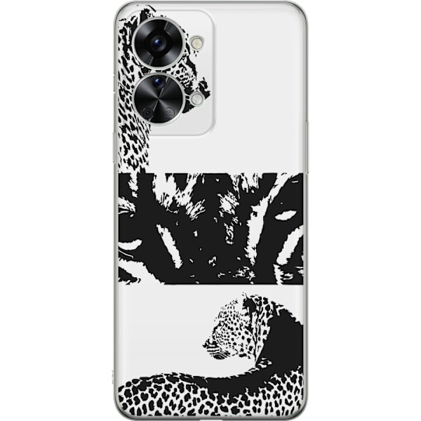 OnePlus Nord 2T Läpinäkyvä kuori Leopard Faces