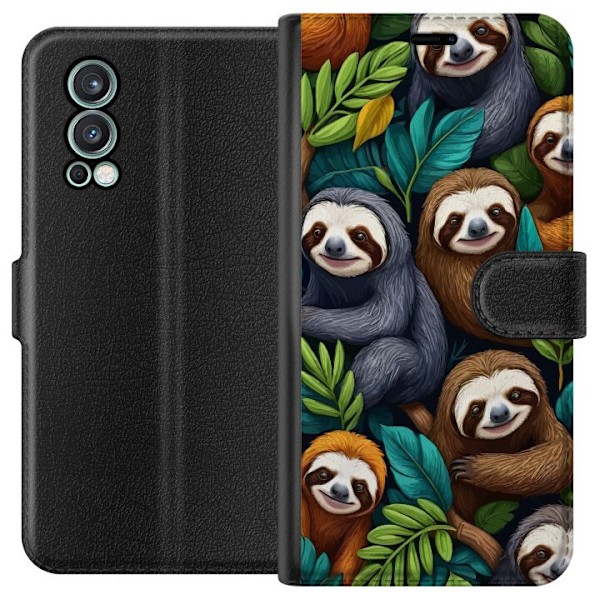 OnePlus Nord 2 5G Tegnebogsetui Sengångarstil - afslappet mot