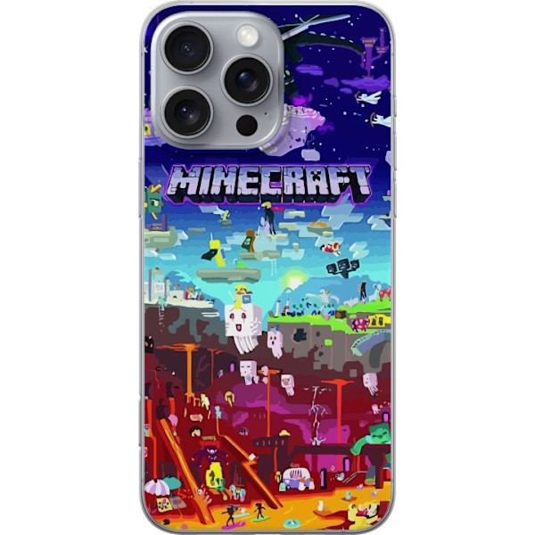 Apple iPhone 16 Pro Max Gjennomsiktig deksel Minecraft