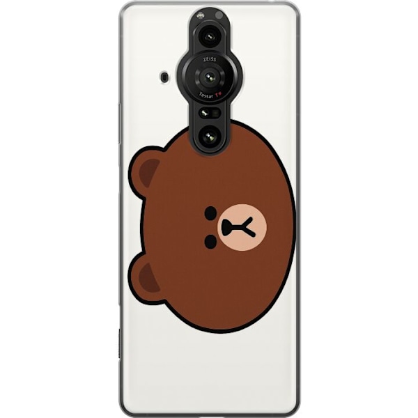 Sony Xperia Pro-I Genomskinligt Skal line friends brown