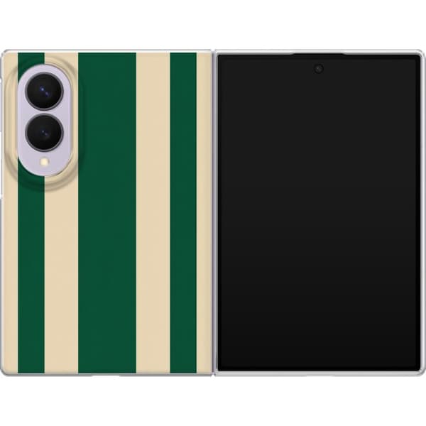 Kompatibelt Mobildeksel til Samsung Galaxy Z Fold8 Grønnbeige striper grønn