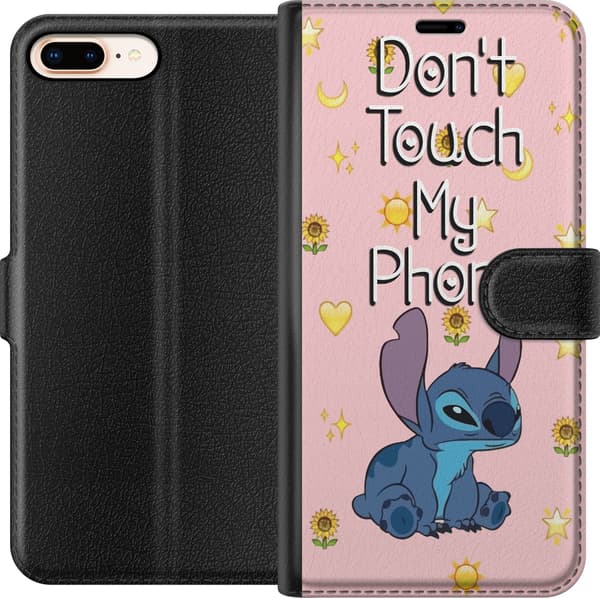 Kompatibelt Plånboksfodral till Apple iPhone 8 Plus Stitch rör ej