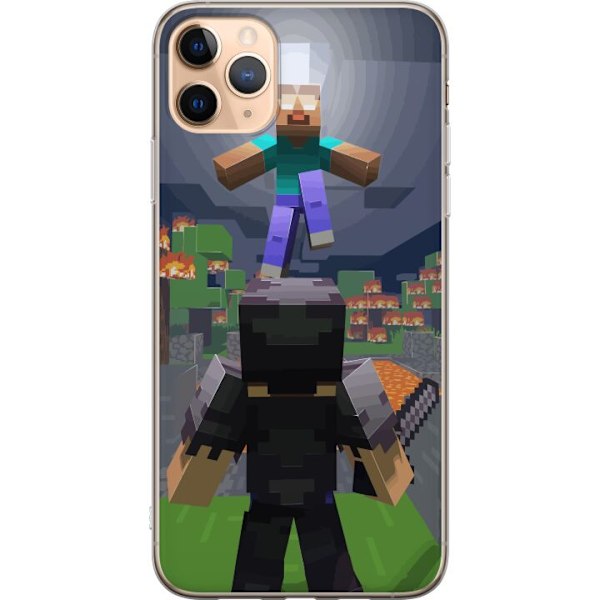 Apple iPhone 11 Pro Max Läpinäkyvä kuori Minecraft