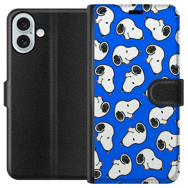 Apple iPhone 16 Plus Tegnebogsetui Snoopy