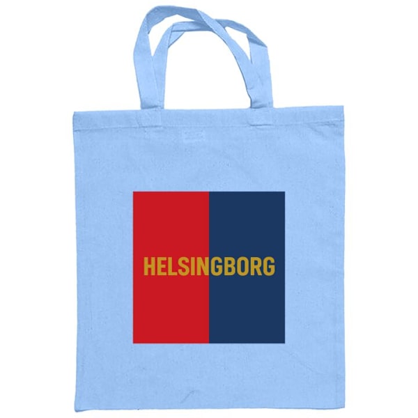 Kangaskassi | Kestävä Ostoskassi Kangasta Helsingborg - jalkapallo Vaaleansininen one size