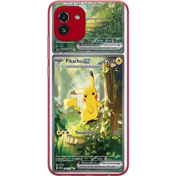 Kompatibelt Mobildeksel til Samsung Galaxy A03 Pikachu grønn