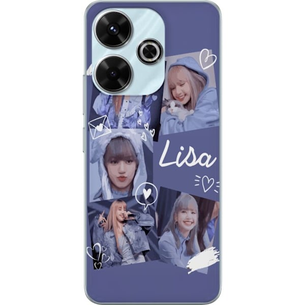 Xiaomi Redmi 13 Genomskinligt Skal Lisa Blackpink – Aesthetic K-pop Queen