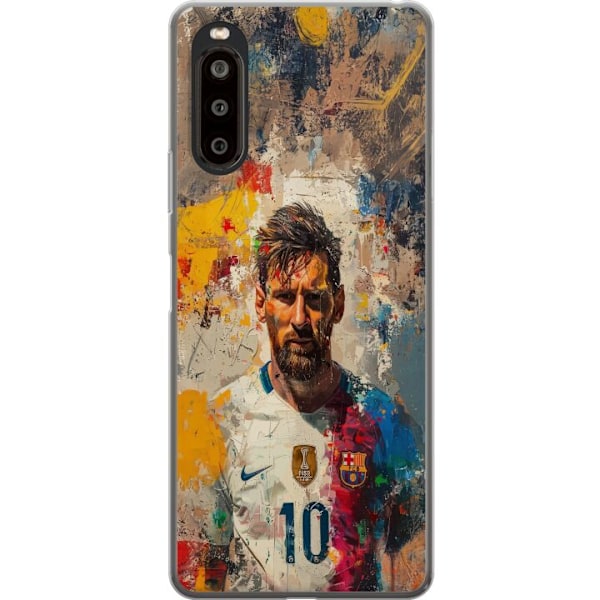 Sony Xperia 10 II Genomskinligt Skal Messi Art