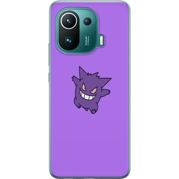 Xiaomi Mi 11 Pro Läpinäkyvä kuori Gengar Pokémon