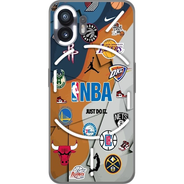 Nothing Phone (2) Läpinäkyvä kuori NBA