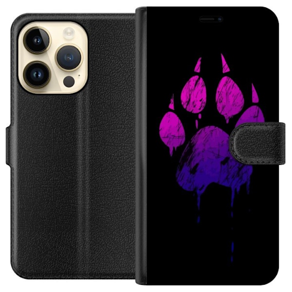 Apple iPhone 15 Pro Plånboksfodral Paw