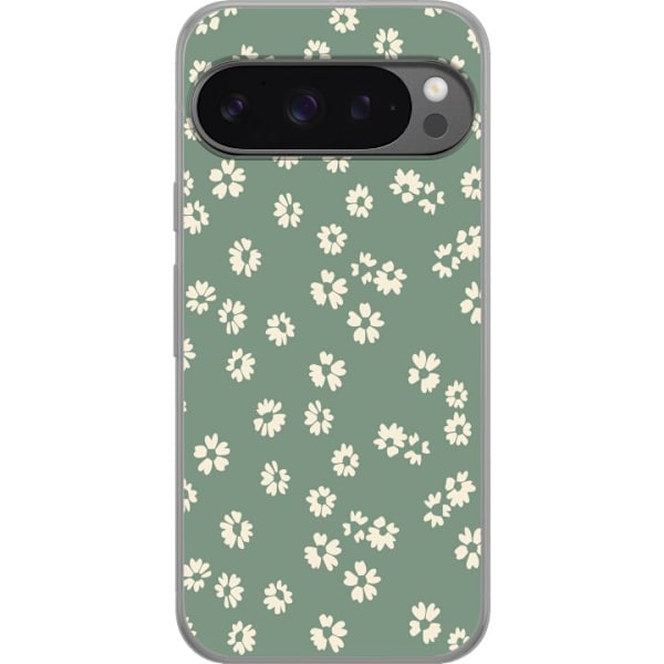 Google Pixel 9 Pro XL Genomskinligt Skal Blomsterdröm – färgglatt blommönster