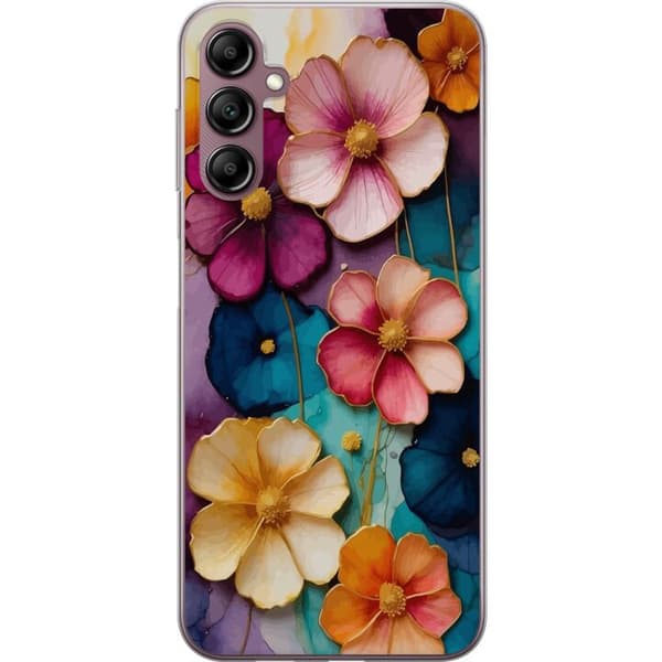 Kompatibelt Mobildeksel til Samsung Galaxy A14 5G Blomster Farger