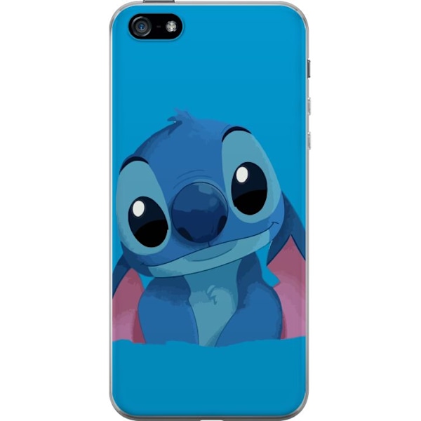 Apple iPhone 5 Läpinäkyvä kuori Stitch Sininen