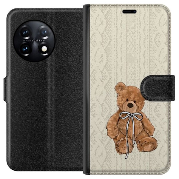 OnePlus 11 Lommeboketui Liten Bamse – klassisk bamse i enkel design