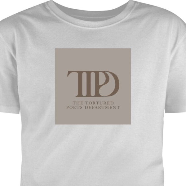T-Shirt Taylor Swift - the tortured poets department grå XL