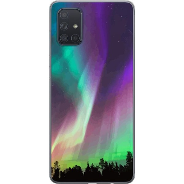 Samsung Galaxy A71 Gennemsigtig cover Nordlys