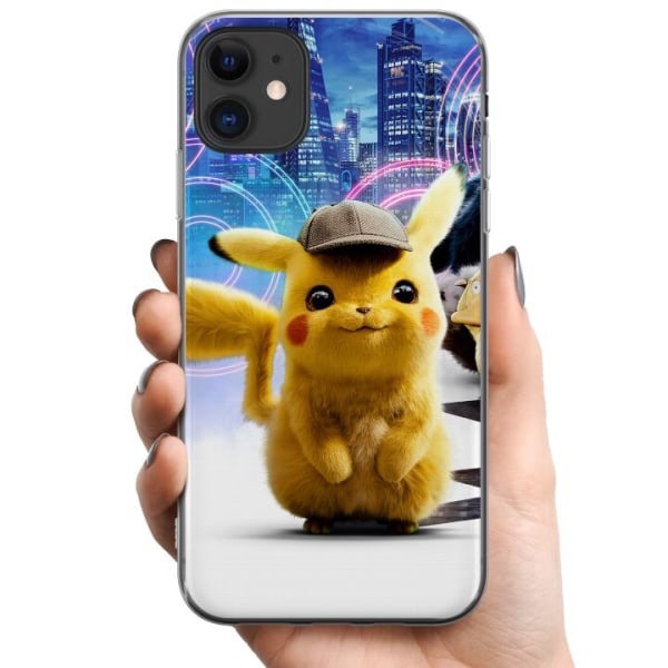 Apple iPhone 11 TPU Matkapuhelimen kuori Detektiivi Pikachu