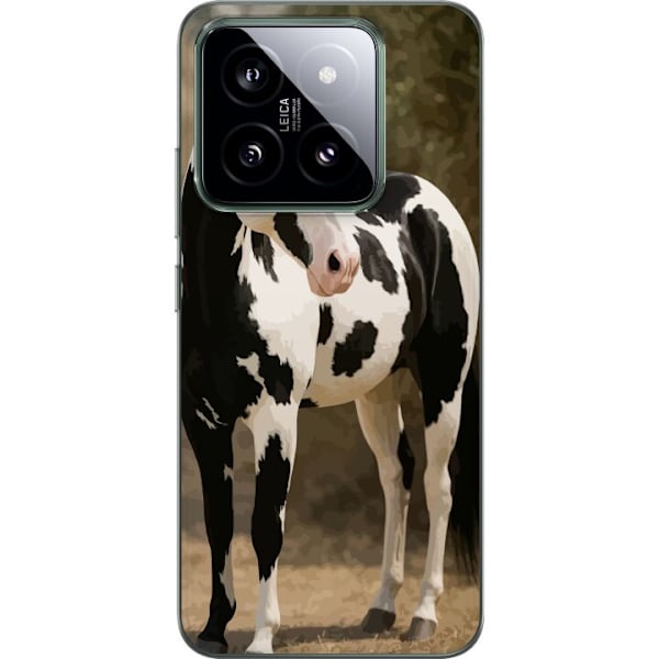 Xiaomi 14 Läpinäkyvä kuori Kaunis Hevonen - elegantti hevonen kuva-aihe