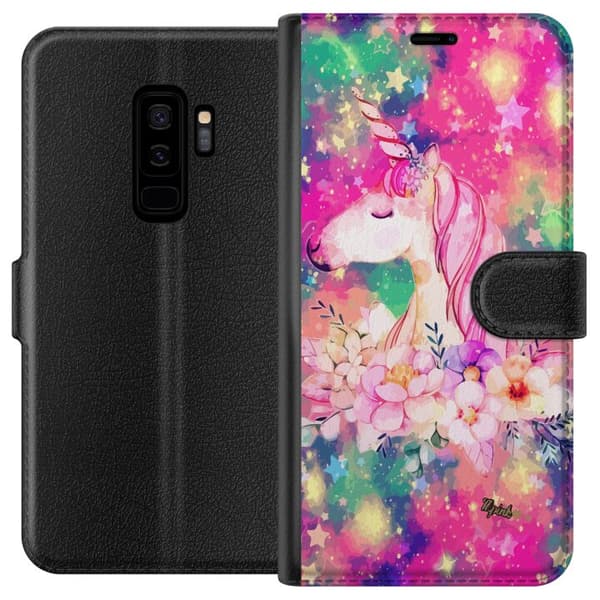 Kompatibel Tegnebogsetui til Samsung Galaxy S9+ Enhörning