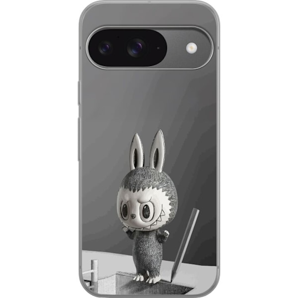 Google Pixel 9 Läpinäkyvä kuori Pop Mart MEGA LABUBU LABUBU