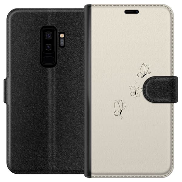 Kompatibel Tegnebogsetui til Samsung Galaxy S9+ Fluer