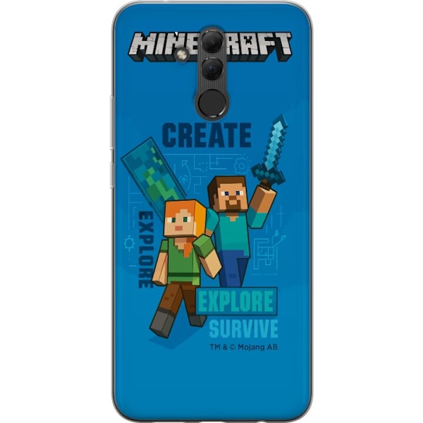 Huawei Mate 20 lite Läpinäkyvä kuori Minecraft Luolastot