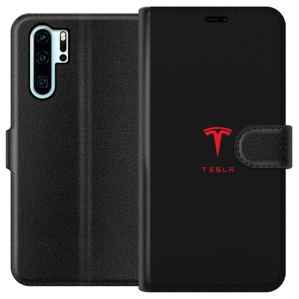 Kompatibel Tegnebogsetui til Huawei P30 Pro Tesla
