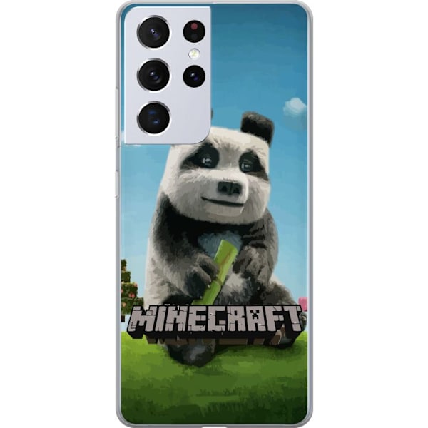 Samsung Galaxy S21 Ultra 5G Läpinäkyvä kuori A Minecraft Movie