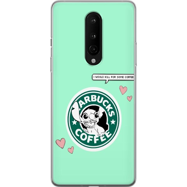 OnePlus 8 Genomskinligt Skal Stitch Kaffe