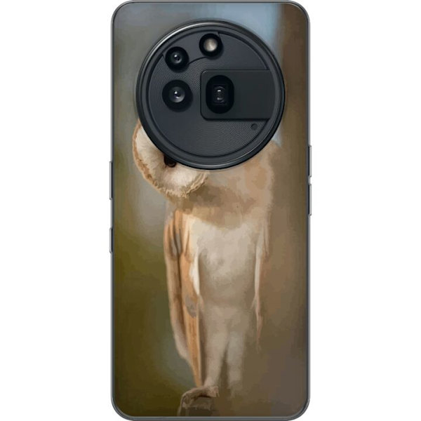 Nothing Phone (3a) Pro Läpinäkyvä kuori Uggla Utelias Katse Lintumotiivi Metsä Luonto Grafinen Suunnittelu Suosittu Motiivi Eläin Teema Koriste