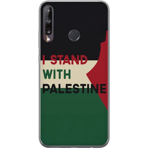 Huawei P40 lite E Genomskinligt Skal Stand with Palestine – solidaritetsdesign med starkt budskap