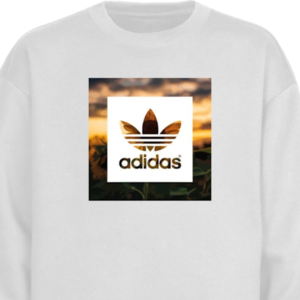 Sweatshirt for Voksen | Klassisk Collegegenser Adidas hvit XL