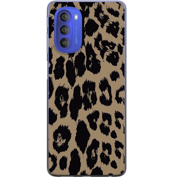 Motorola Moto G51 5G Gennemsigtig cover Leopard