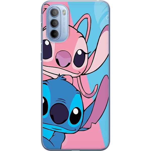 Motorola Moto G31 Läpinäkyvä kuori Stitch & Angel
