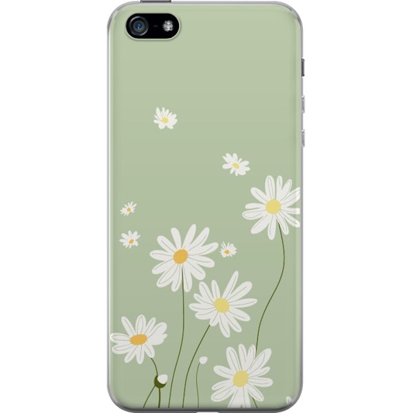 Apple iPhone 5 Gjennomsiktig deksel Prestekrager - blomstrete mønster i svensk sommerstil