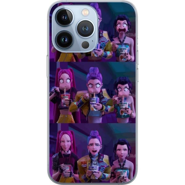 Kompatibelt Mobildeksel til Apple iPhone 13 Pro Demon Hunters KPop-figur med mørk aura