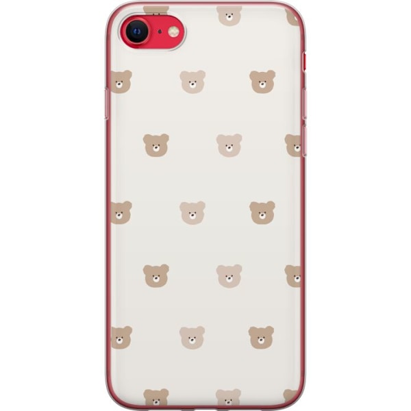 Apple iPhone SE (2020) Läpinäkyvä kuori Teddy-tausta - söp