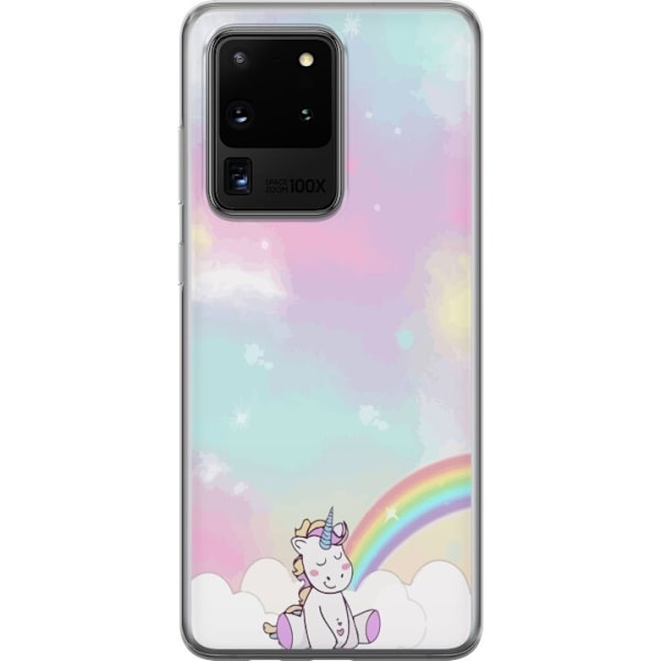 Samsung Galaxy S20 Ultra Genomskinligt Skal Unicorn