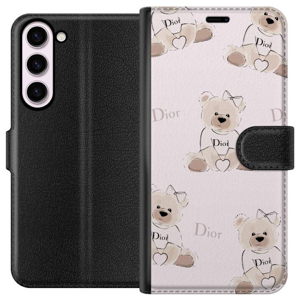 Samsung Galaxy S23+ Tegnebogsetui Teddy Dior Vibes - luksuriøs bamse i modetil