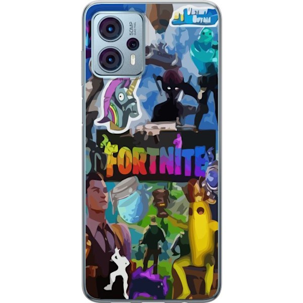 Motorola Moto G23 Gennemsigtig cover Fortnite