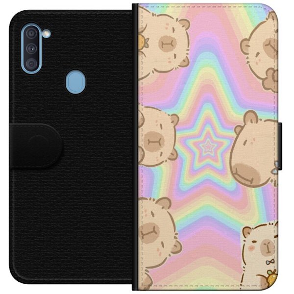 Samsung Galaxy A11 Lompakkokotelo Kawaii Capybara Galaxy Söp