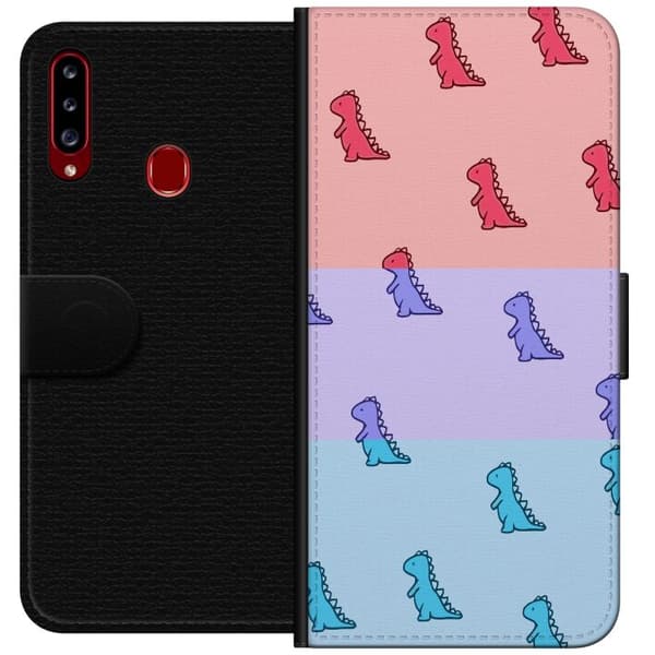 Kompatibelt Plånboksfodral till Samsung Galaxy A20s Dino