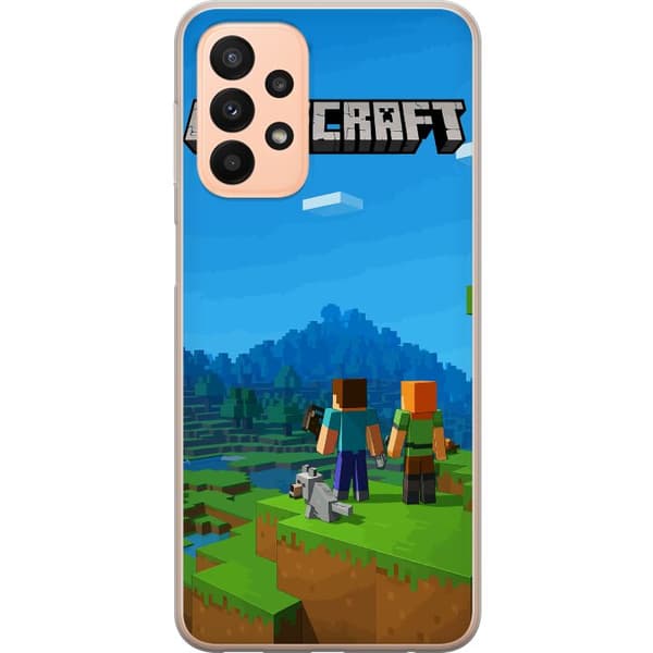 Kompatibelt Mobildeksel til Samsung Galaxy A23 Minecraft Key Art